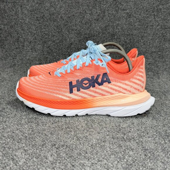 Hoka Mach 5 Running Shoes Women 8.5 Camellia Peach Athletic Run Training Sneaker - Picture 4 of 12
